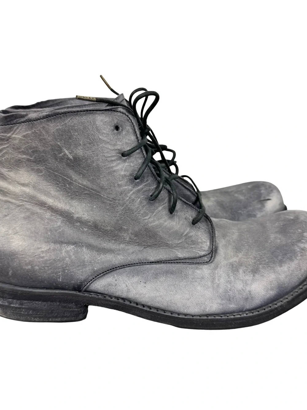 A Diciannoveventitre A1923 Ankle Boots SS6 Horse Leather Oiled (Grigio) Gray 45